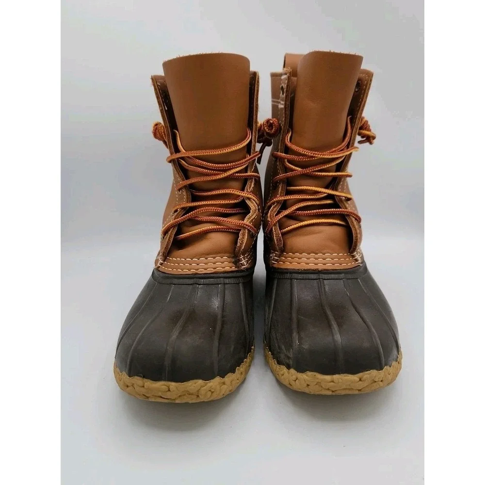 LL Bean Womens Size 6 M Duck Boots 6 Eye 8